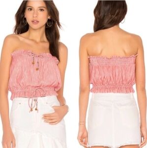 Free People tube Pink Strapless Women's Top Small